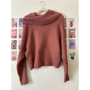 auburn loose turtleneck sweater